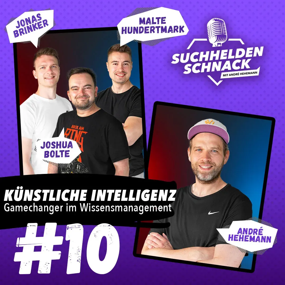 Cover: KI Wissensmanagement – Suchhelden Schnack Episode 10 Cover: KI Wissensmanagement – Suchhelden Schnack Episode 10