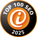 SEO Siegel "Top 100 SEO 2025"